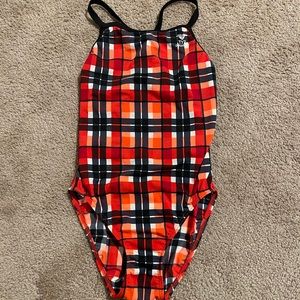 Competitive one piece racerback swimsuit